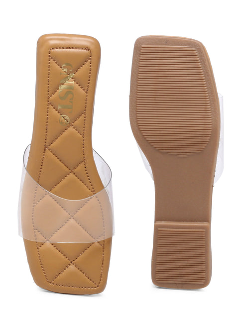 GNIST Clear Transparent Nude Flats